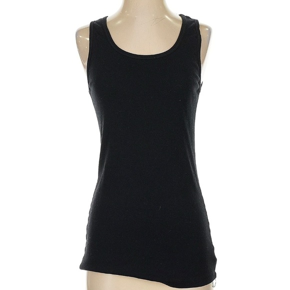 Splendid Black Fitted Tank Top with Wide Straps - Picture 1 of 6